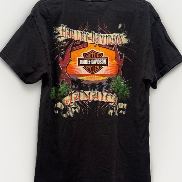 Harley-Davidson Tops - Vintage Harley-Davidson Jamaica Island Palm Beach Motorcycle Biker Tee Size L